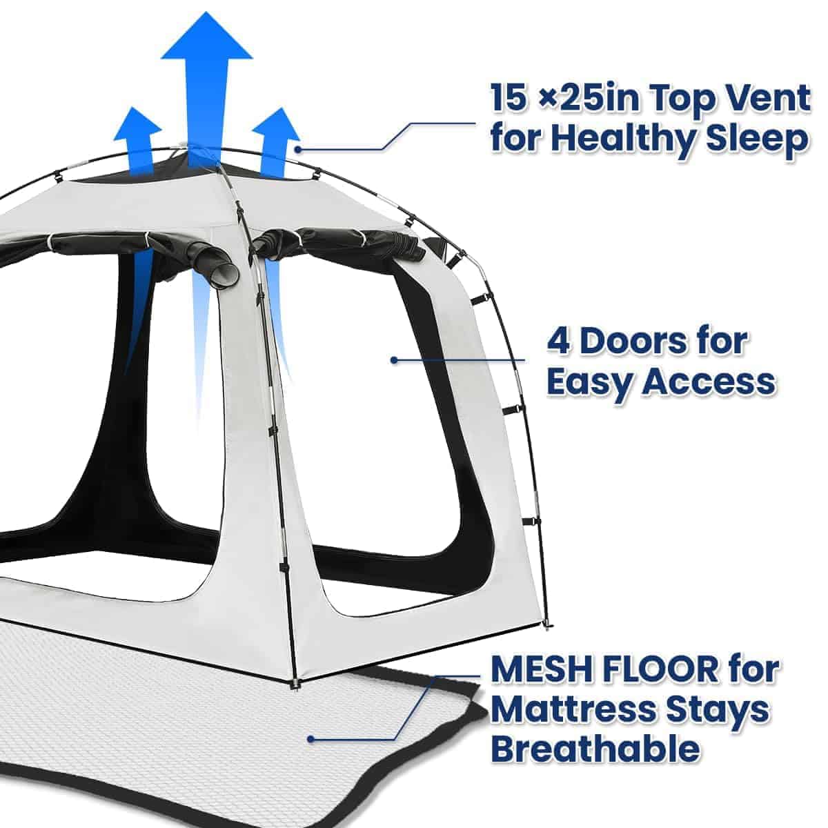 Tienda de Cama Gemela para Niños con Autismo, Certificada - Imagen 6