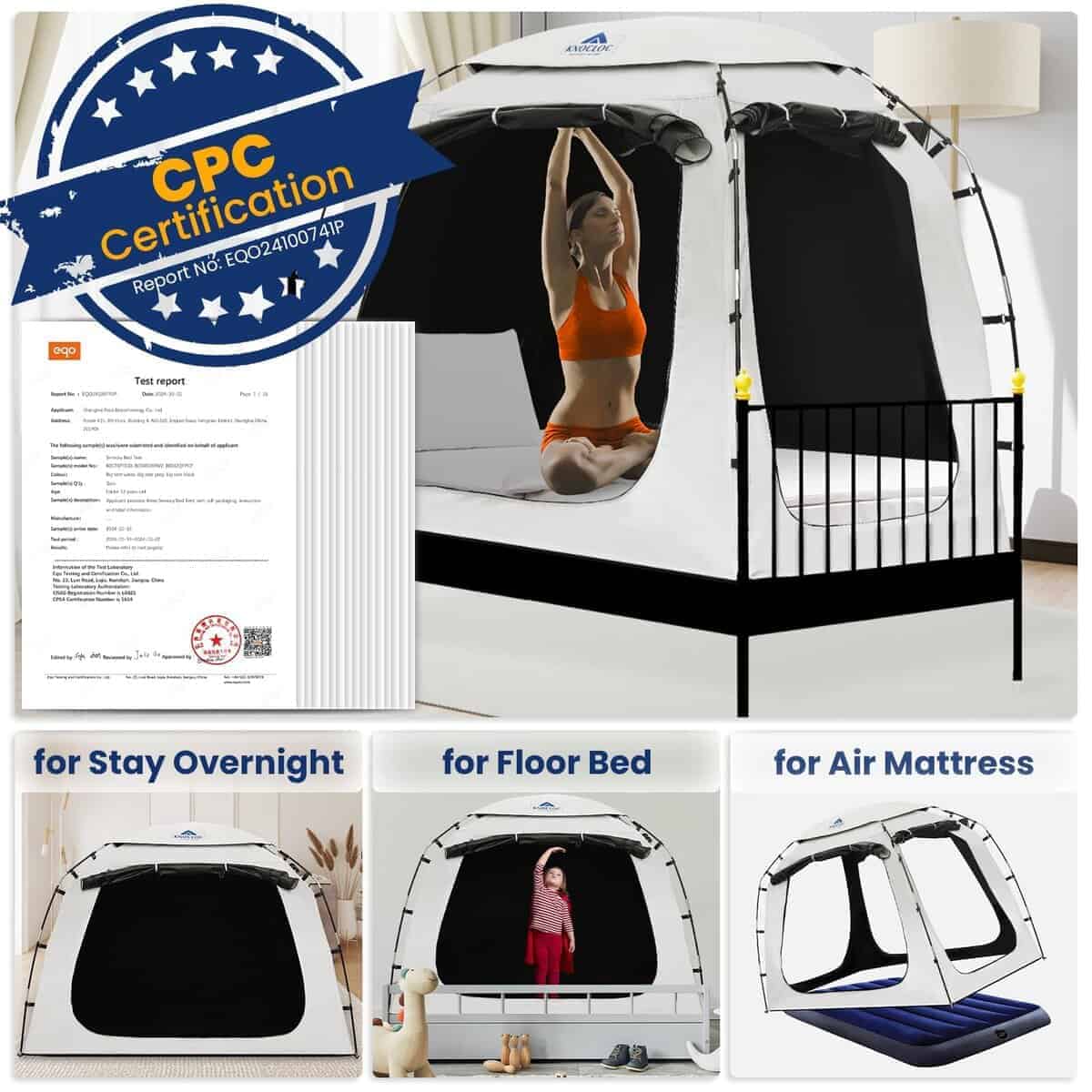 Tienda de Cama Gemela para Niños con Autismo, Certificada - Imagen 4