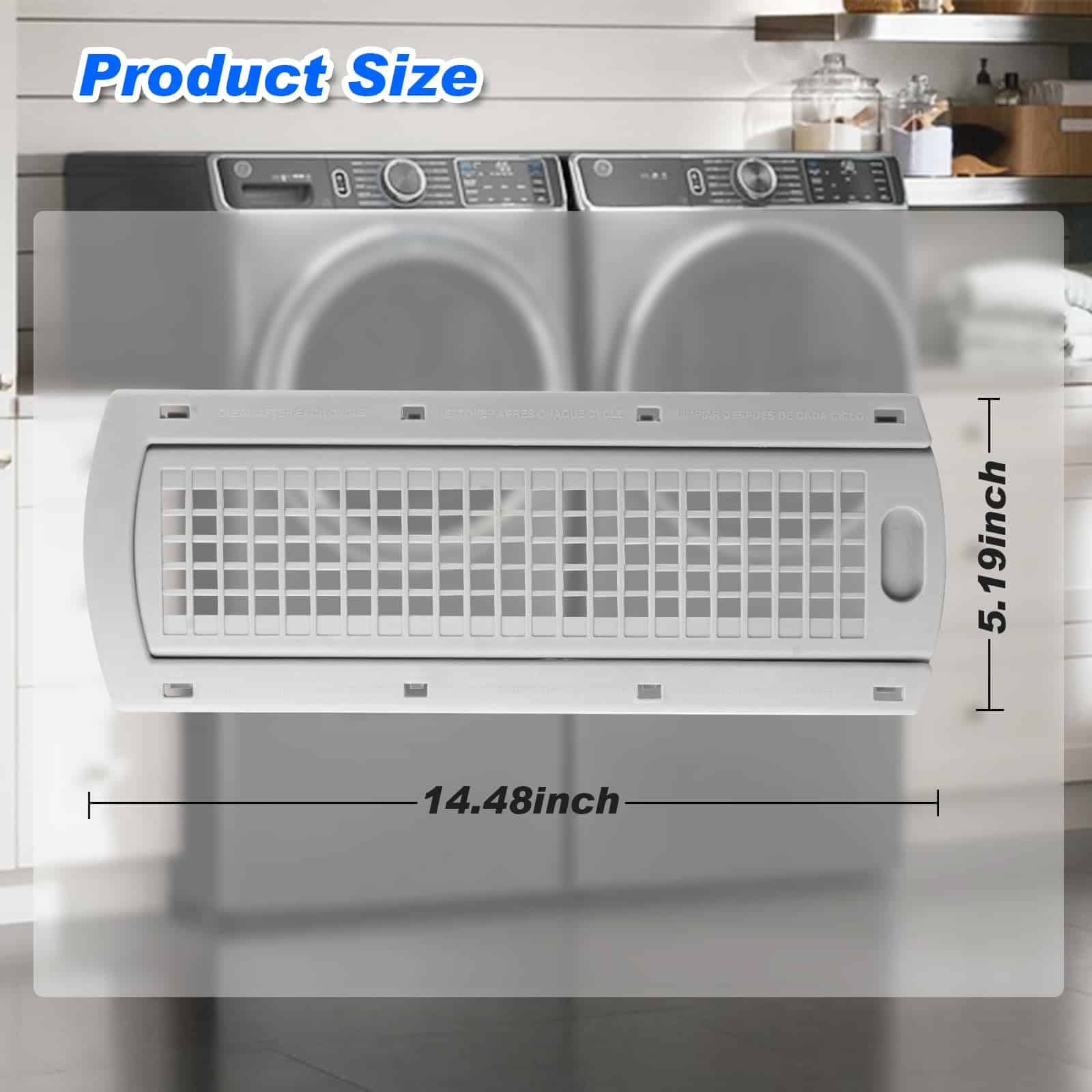 WE22X35337 Ensamblaje deslizante del filtro de pelusa de la - Imagen 3