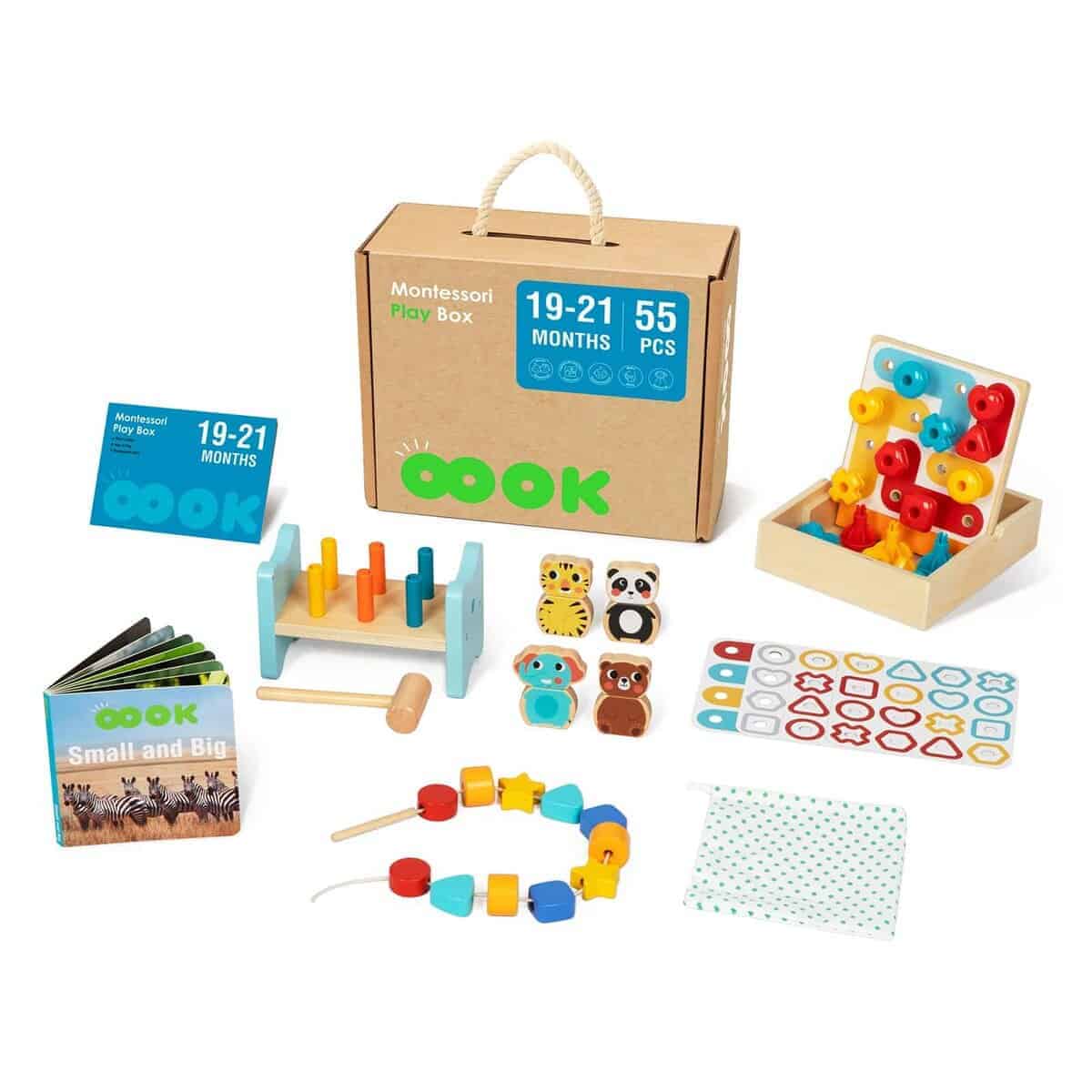Juguetes Montessori Educativos de OOOK para 18+ Meses, Set