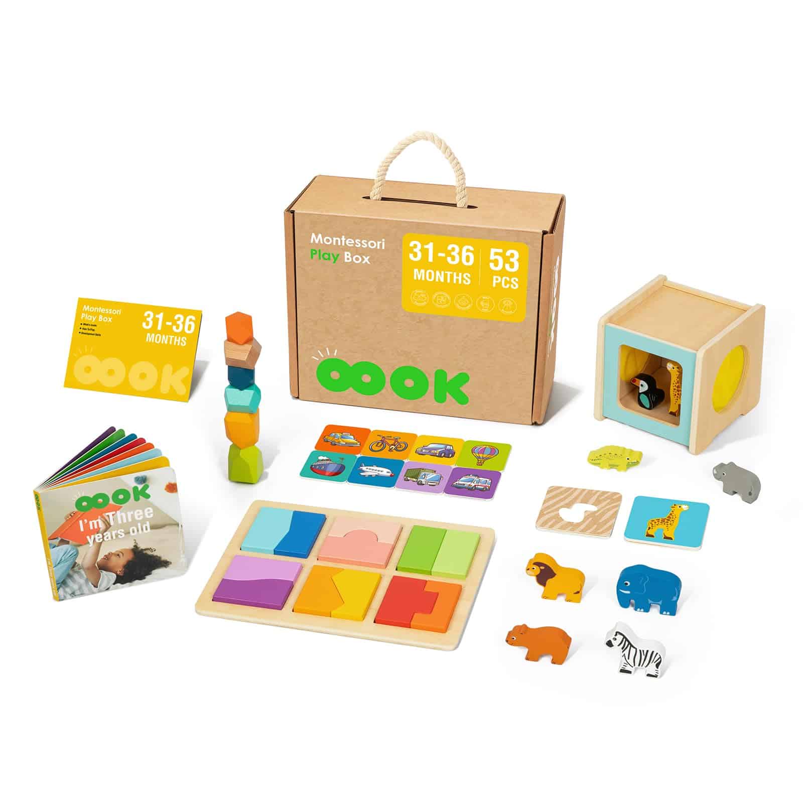 Juguetes Montessori para 2 3 Años, Juego de Juguetes