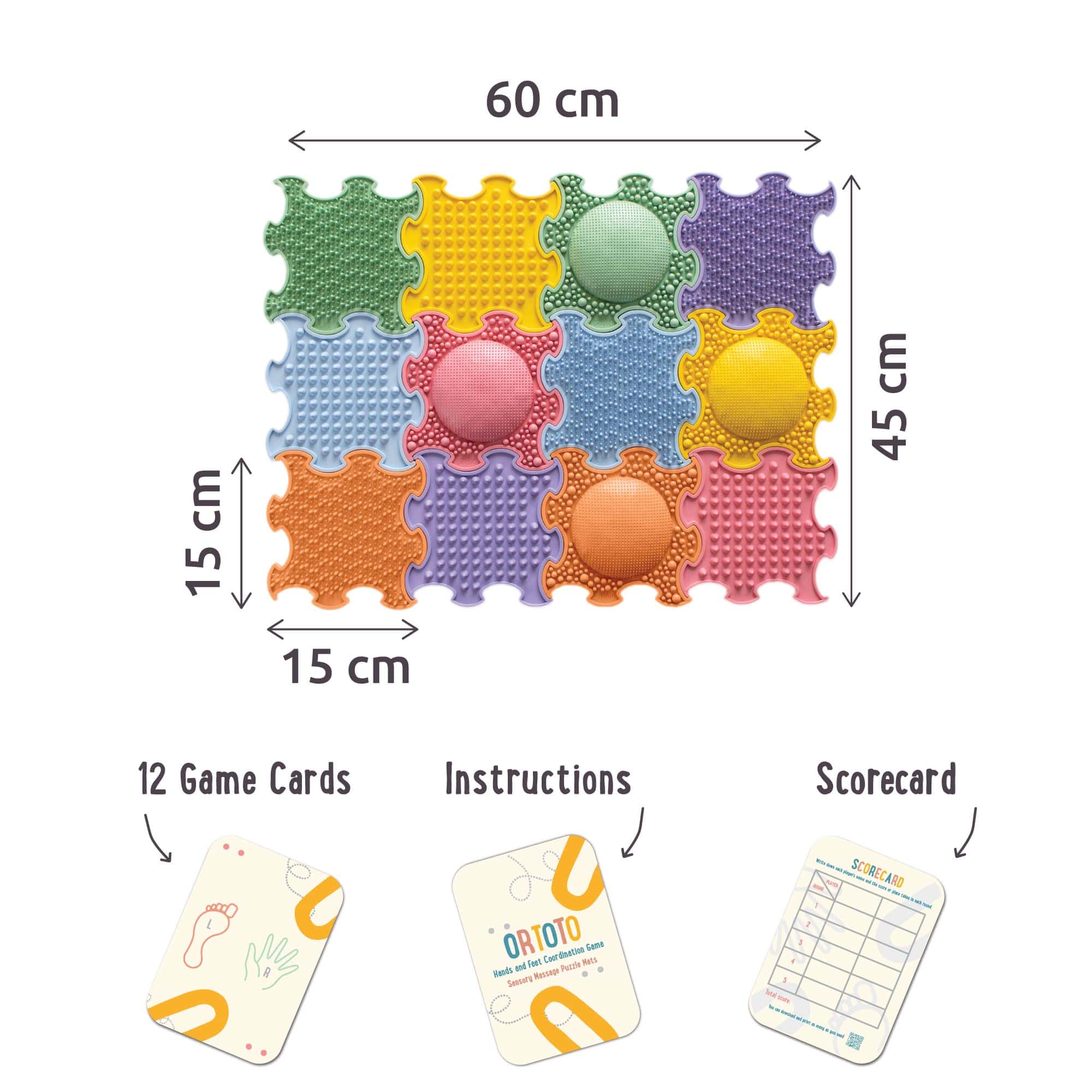 Juego de Coordinación ORTOTO, Tapetes de Rompecabezas - Imagen 8