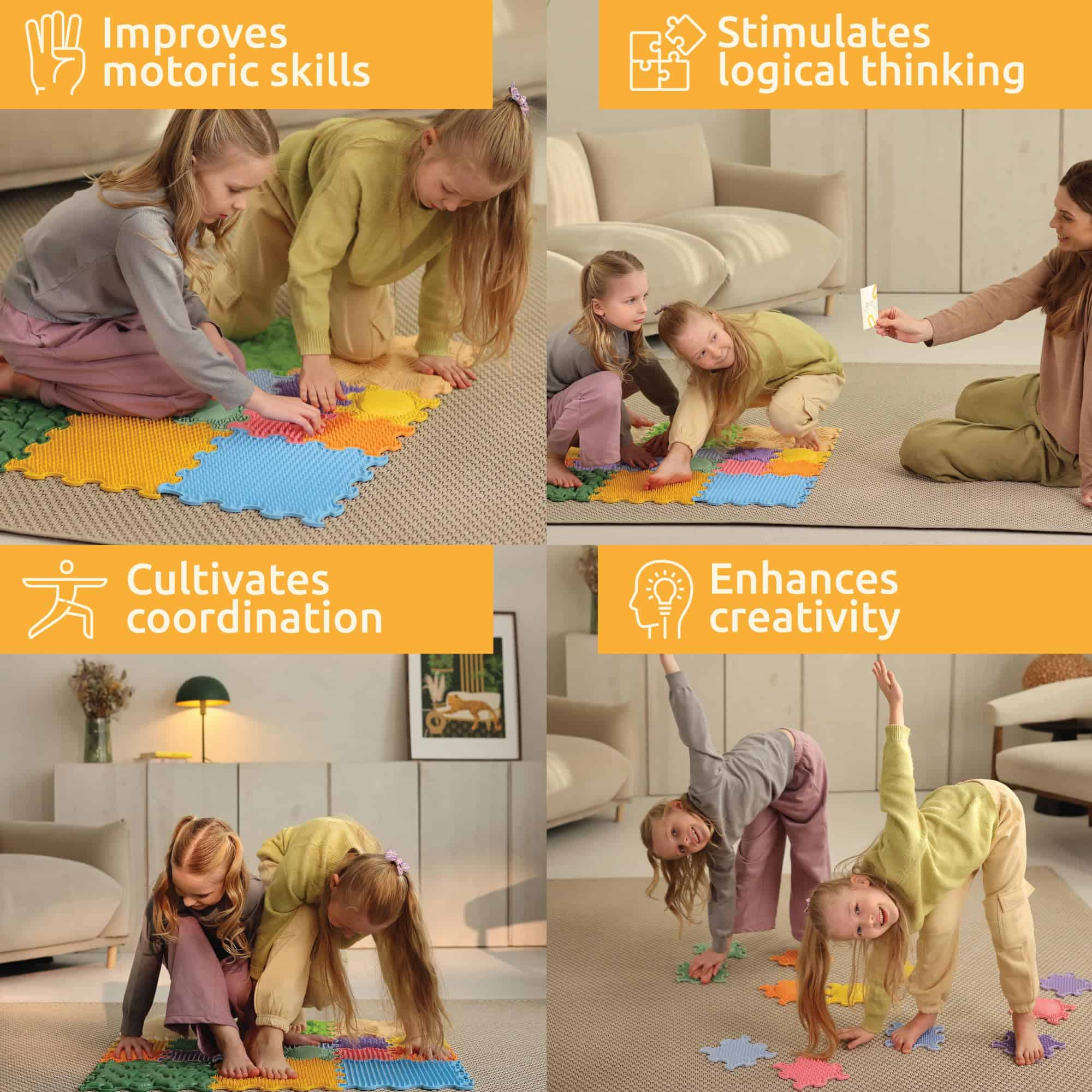 Juego de Coordinación ORTOTO, Tapetes de Rompecabezas - Imagen 4