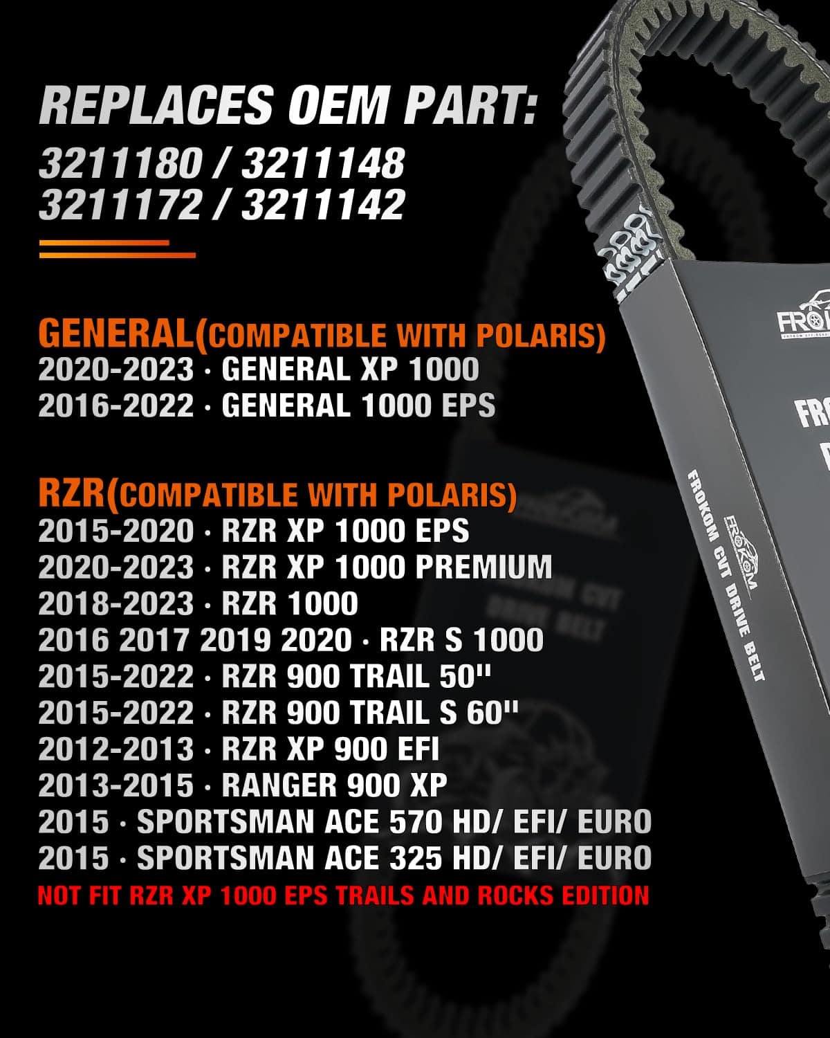 Correa de Transmisión Frokom 3211180, Correa de Transmisión - Imagen 7
