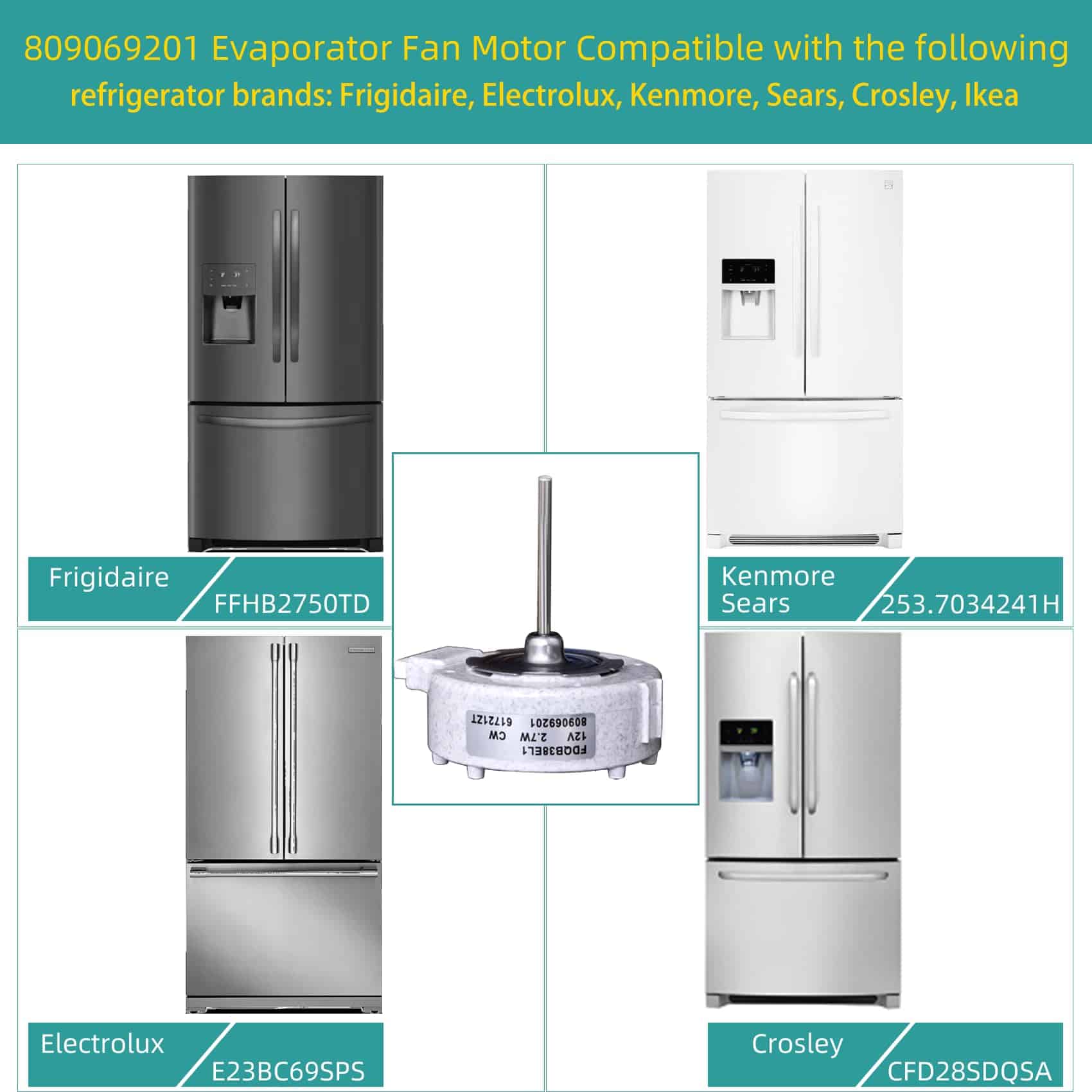 Motor del Ventilador del Evaporador Mejorado 809069201 - Imagen 4