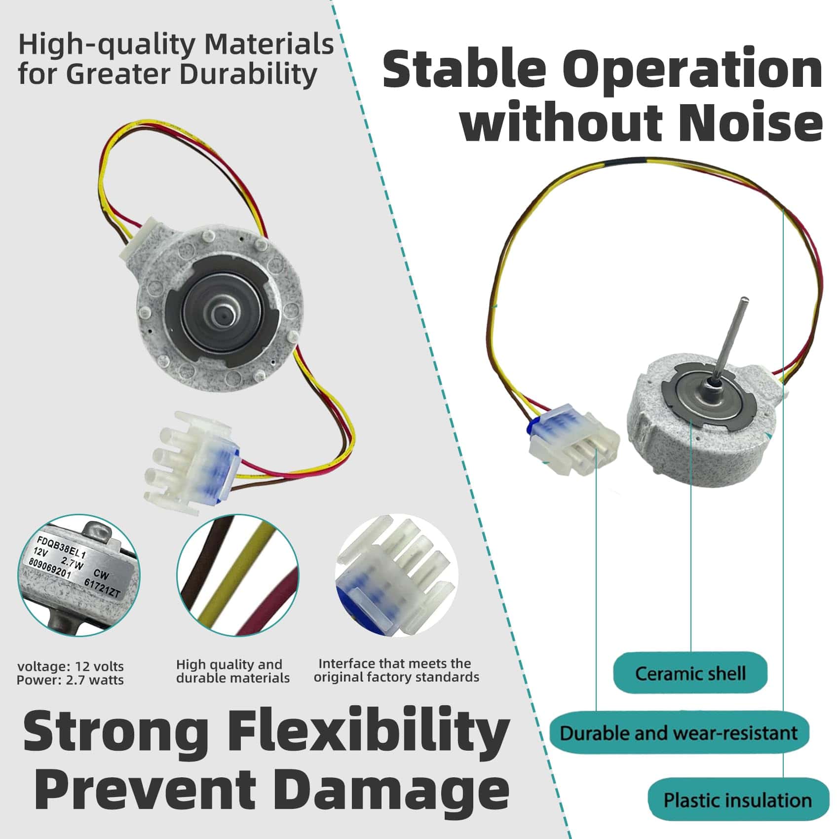 Motor del Ventilador del Evaporador Mejorado 809069201 - Imagen 6