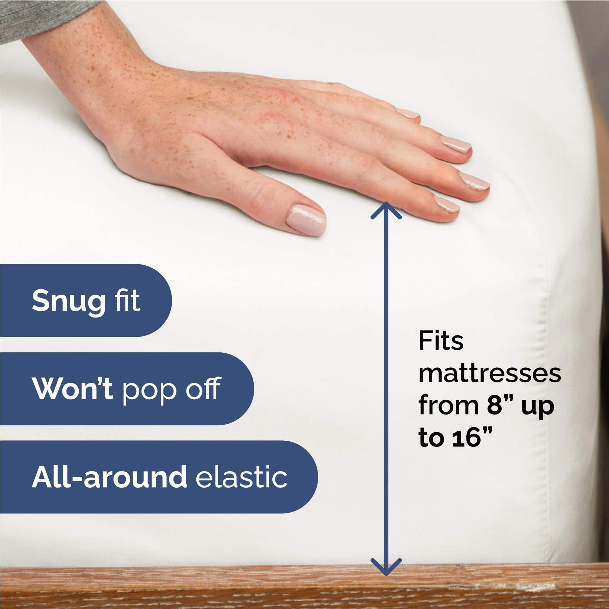 Juego de sábanas completo de 4 piezas - -Blanco antiguo - Imagen 4