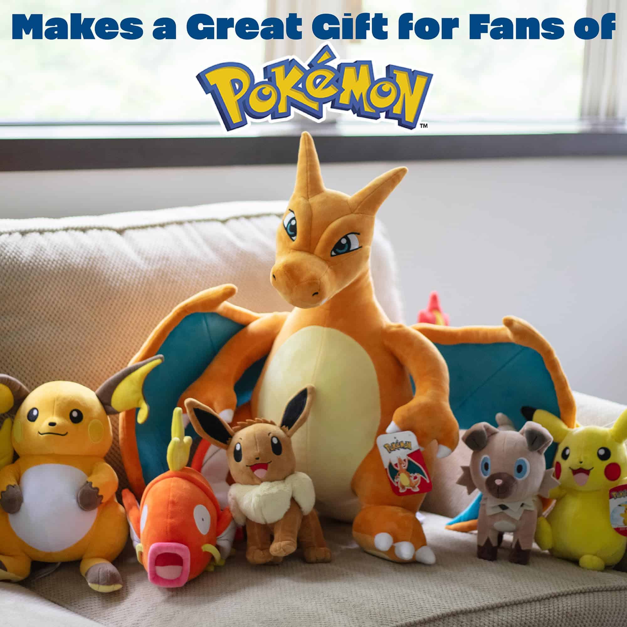 Pokemon 24" Peluche grande de Charizard - Evolución de - Imagen 8