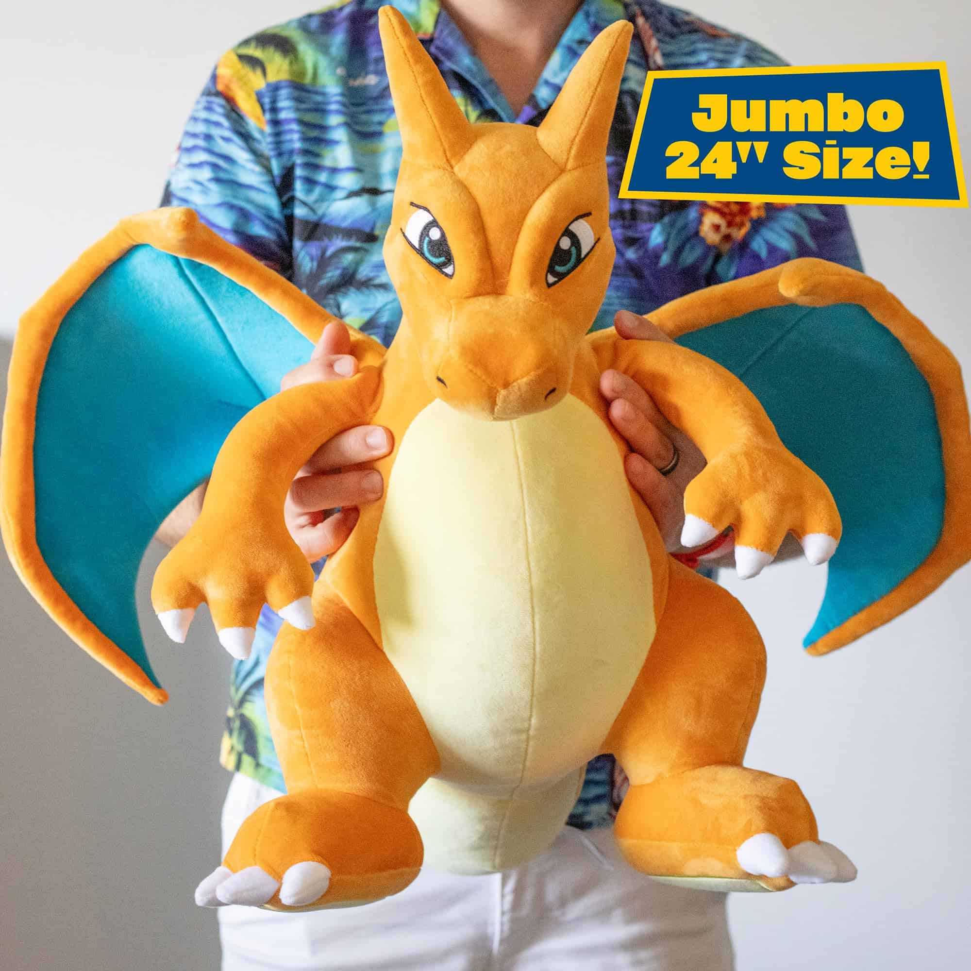 Pokemon 24" Peluche grande de Charizard - Evolución de - Imagen 3