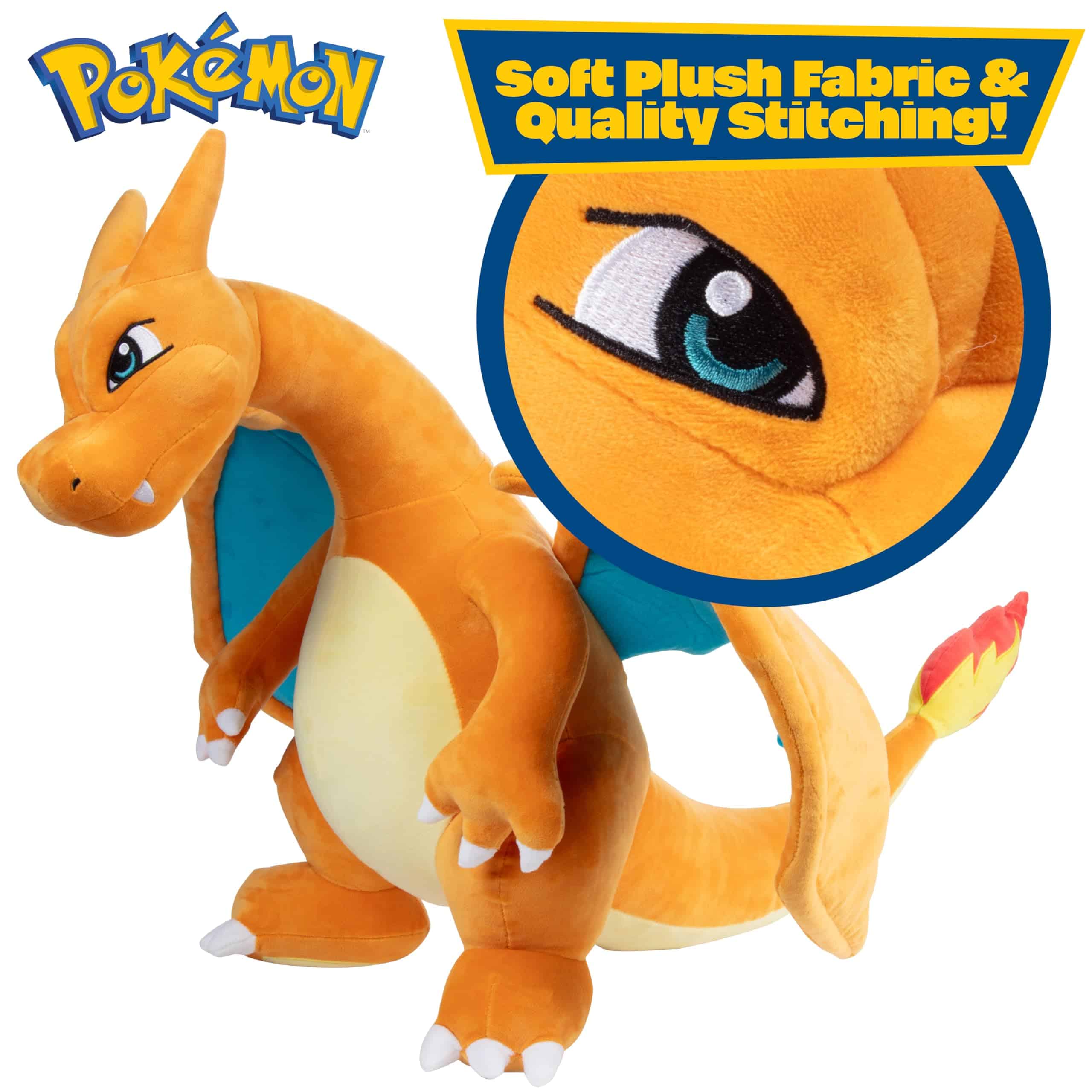 Pokemon 24" Peluche grande de Charizard - Evolución de - Imagen 5