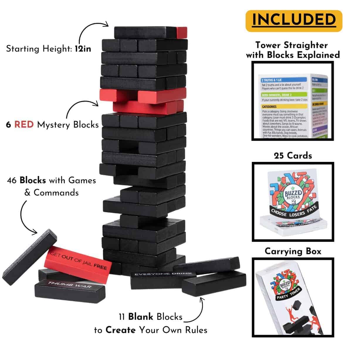 Torre de Fiesta Buzzed Blocks 2 Ultimate con Juegos y - Imagen 5