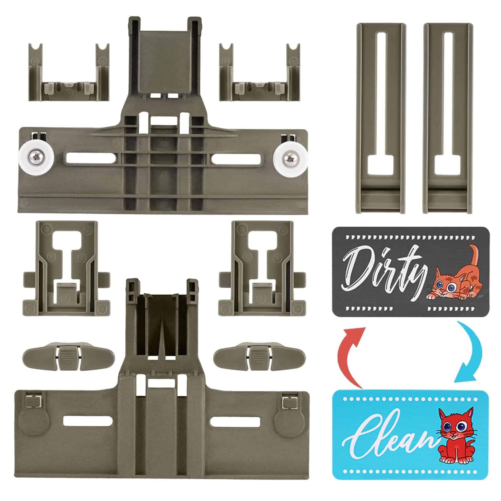 Ajustador de rejilla superior para lavavajillas W10350375