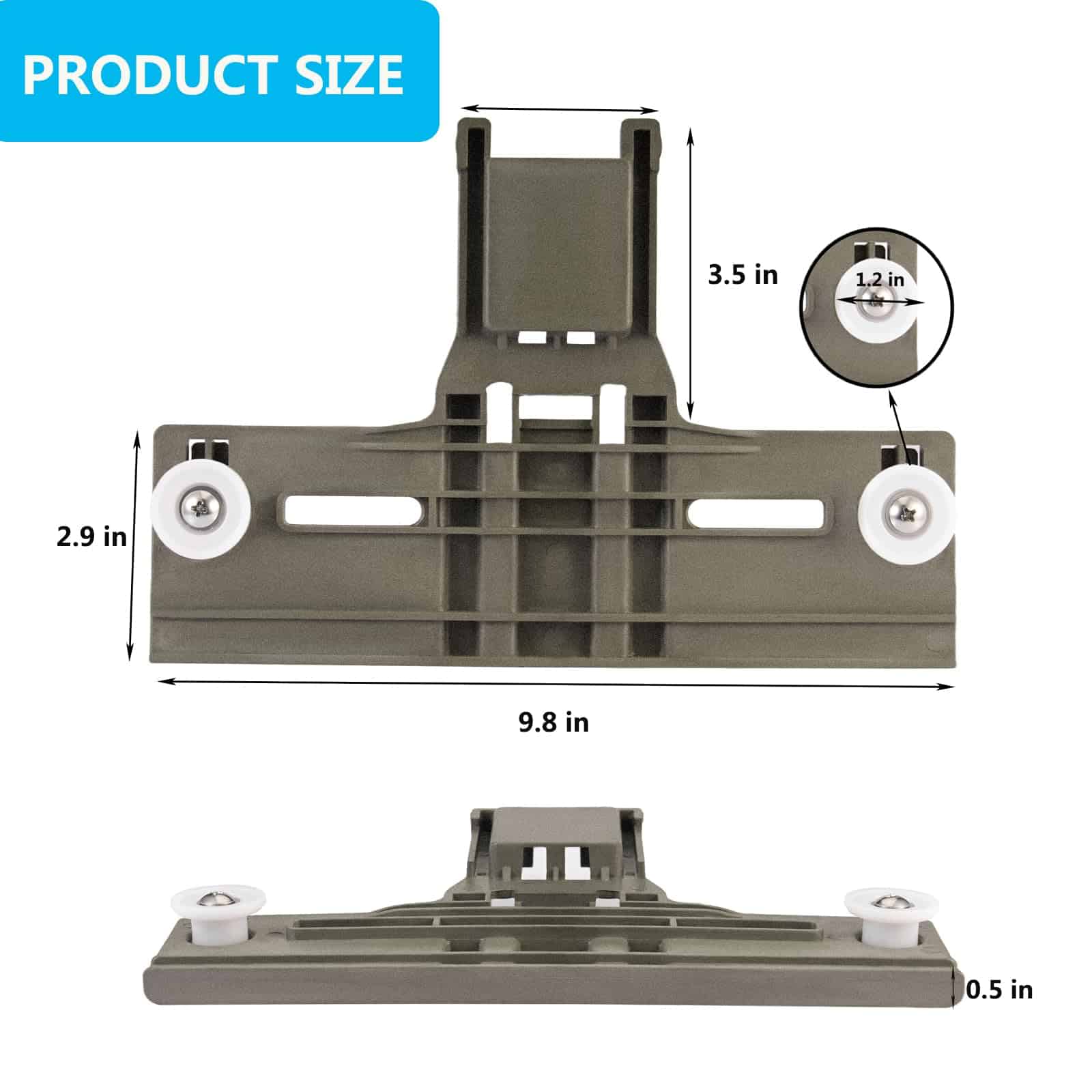 Ajustador de rejilla superior para lavavajillas W10350375 - Imagen 4
