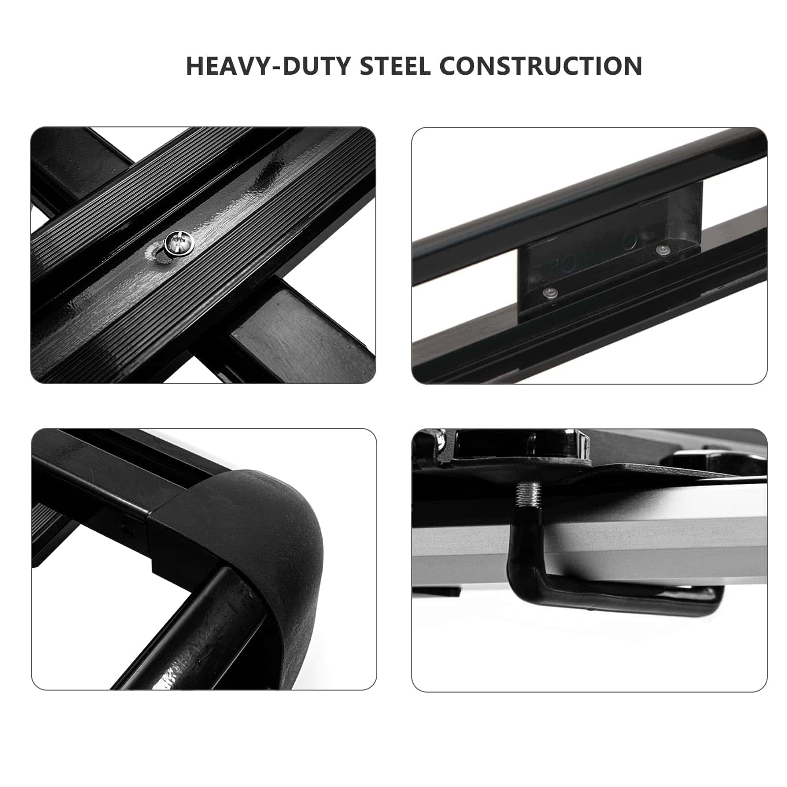 YHAAVALE 50" Canasta de Carga para Techo de Acero, Canasta - Imagen 4