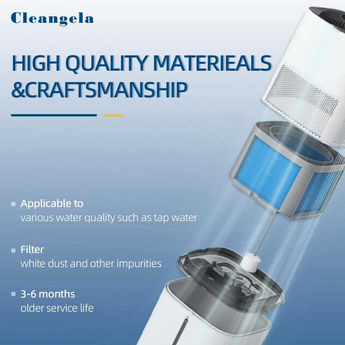 8 Pack 6000S Filtro de Repuesto para Humidificador: - Imagen 4