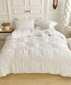 Juego de Funda de Edredón Rvciby con Estampado de Flor