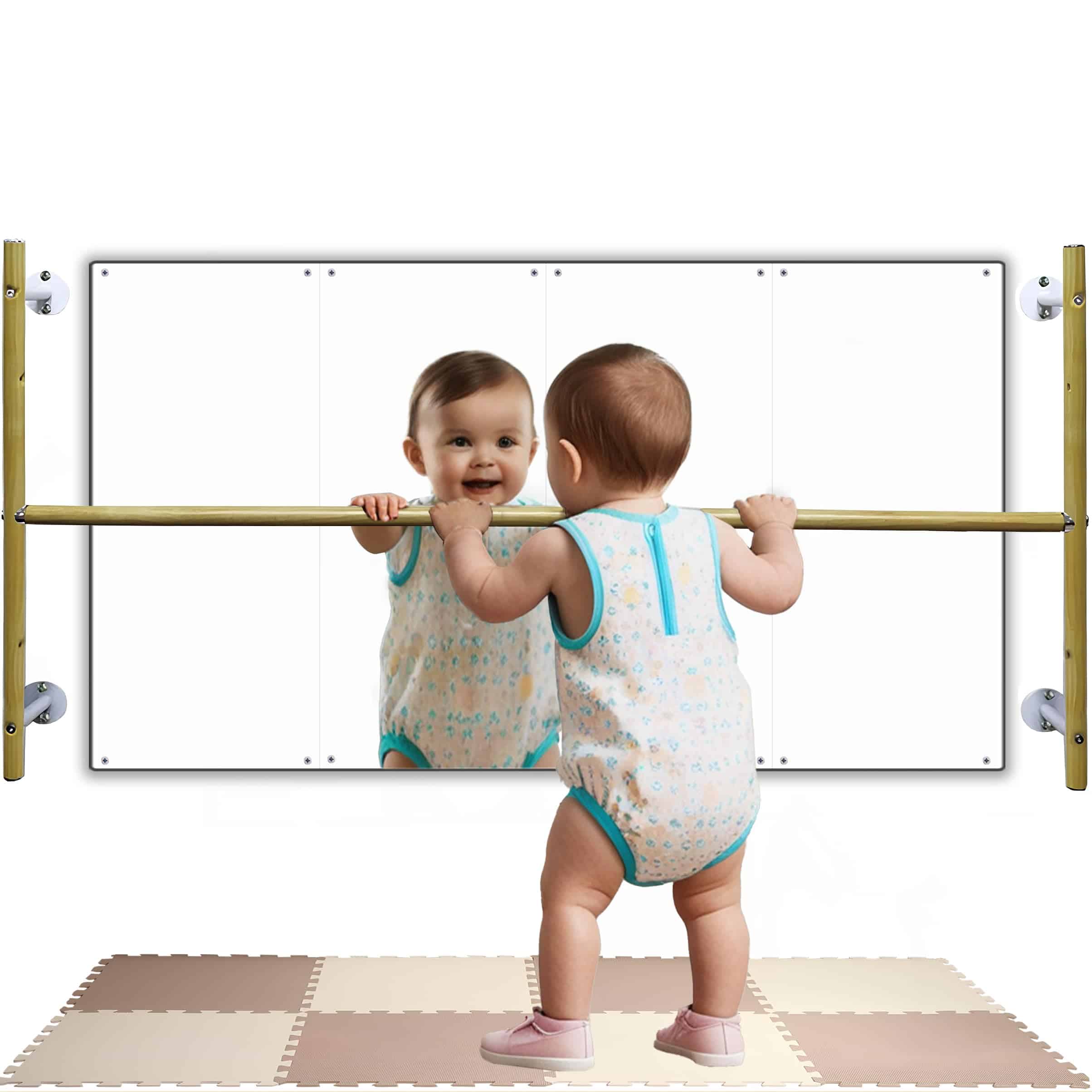 Set de Espejo de Coordinación Montessori con Barra y Espejo