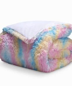 Bare Home Shaggy Fleece Duvet Cover Tamaño Completo - Funda
