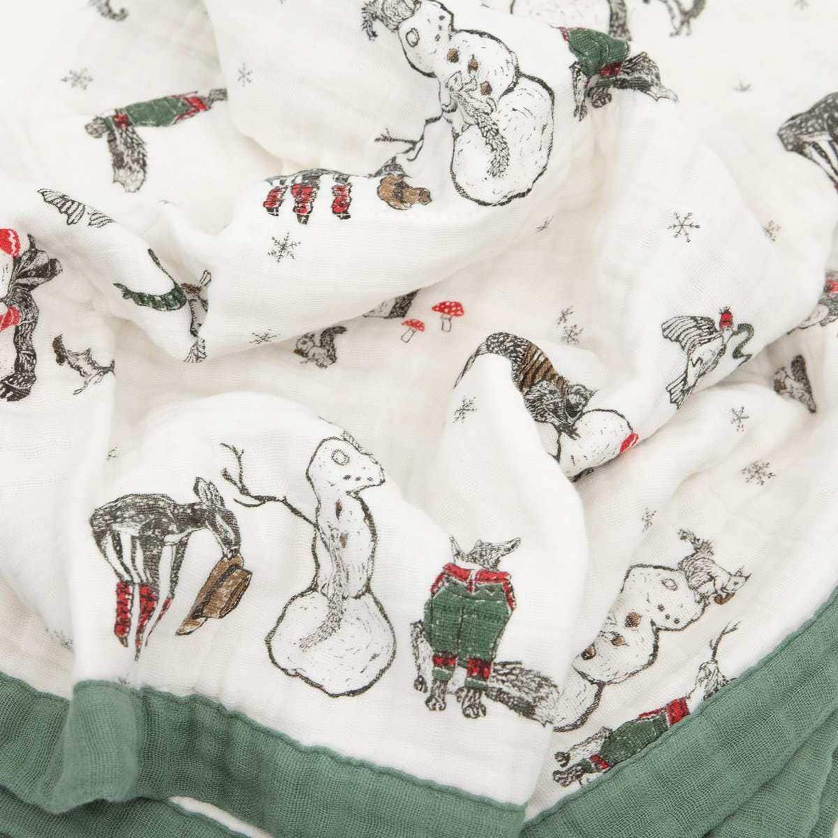 Manta de algodón Little Unicorn - Snow Day | 100% algodón | - Imagen 4