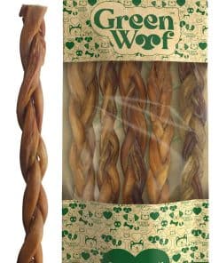 Green Woof, Trenzas de Bully Sticks (12 Pulgadas),
