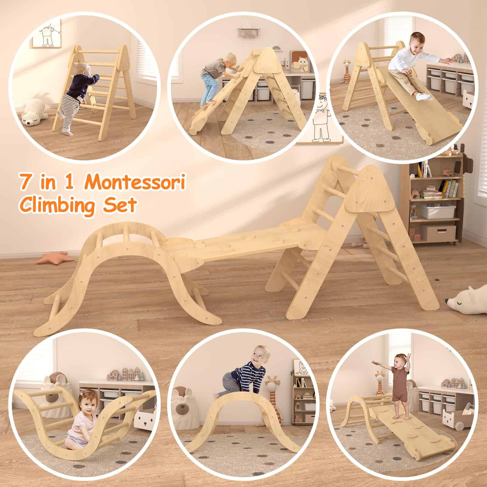 Juguetes de Escalada para Niños en Interiores UROSULO, - Imagen 3