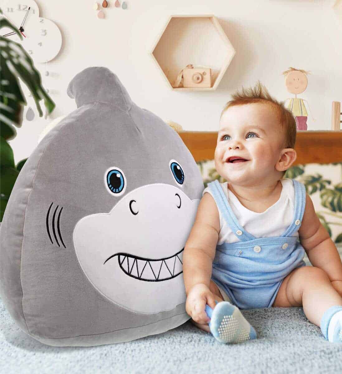 Peluche de tiburón DolliBu Snug Mooshies - Juguete de felpa - Imagen 8