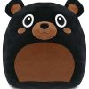 DolliBu Snug Mooshies Oso Negro Peluche - Grandes y Mimosos