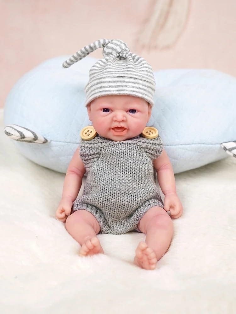 MYREBABY Muñeco Reborn de 7 Pulgadas - Muñeco de Silicona - Imagen 3