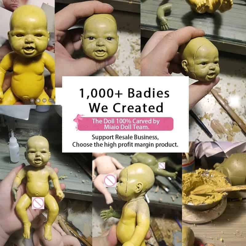 MYREBABY Muñeco Reborn de 7 Pulgadas - Muñeco de Silicona - Imagen 4