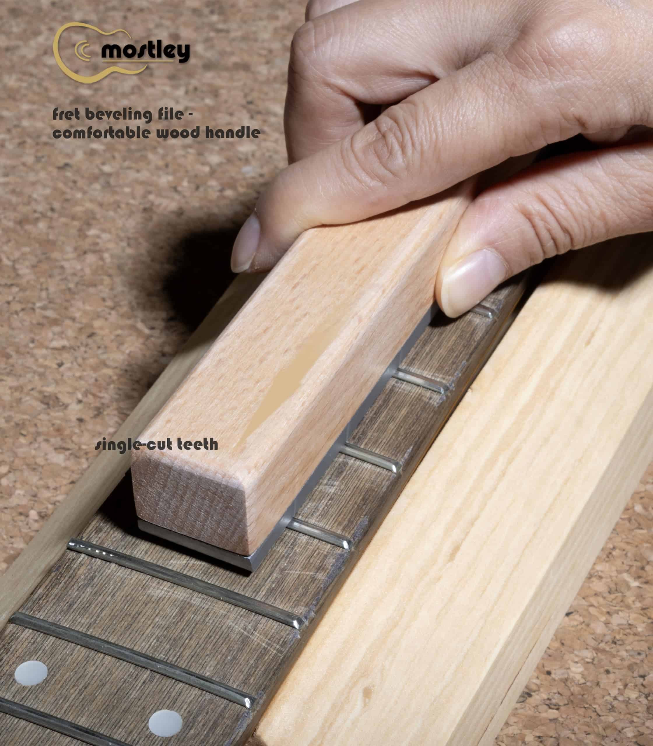 Lima Niveladora de Trastes para Guitarra de Bajo con - Imagen 4