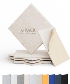 Paquete de 8 Paneles Acústicos Berlai Autoadhesivos Paneles