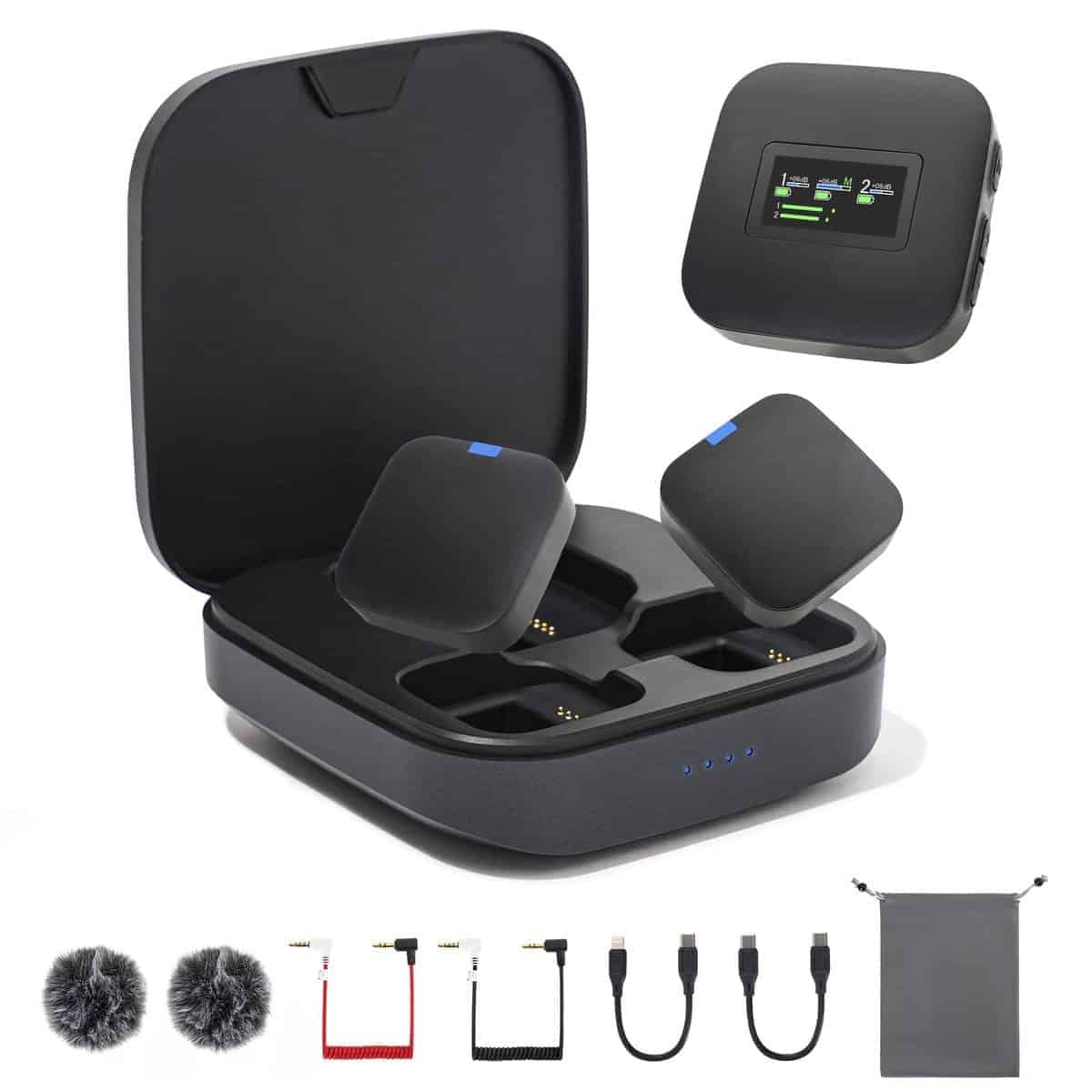 MeloJungle S8 Pro Mini Micrófono Inalámbrico Lavalier para