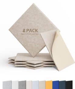 Berlai 8 Pack Paneles Acústicos Autoadhesivos Paneles de