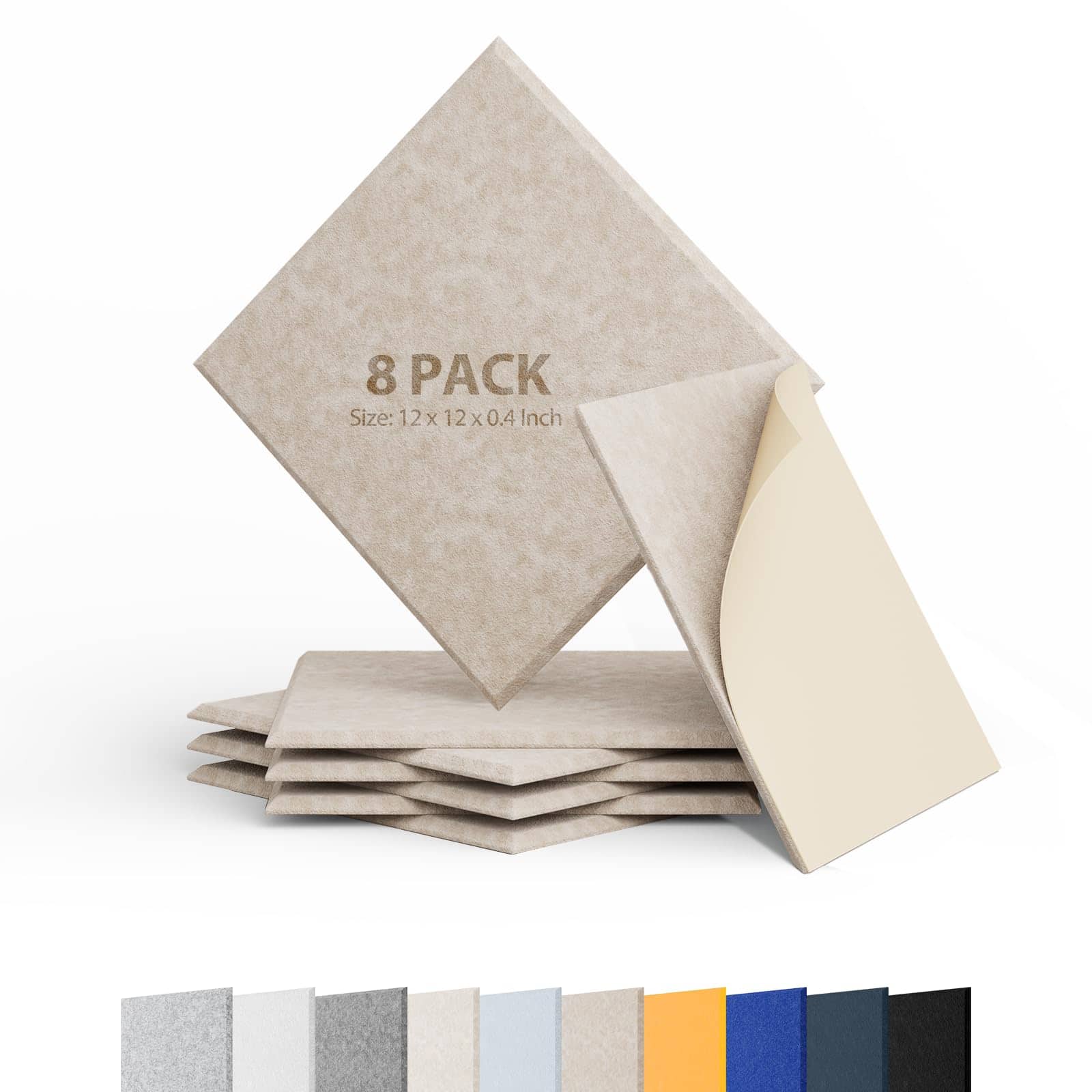 Berlai 8 Pack Paneles Acústicos Autoadhesivos Paneles de