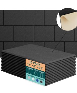 Paneles acústicos UNECHO para absorción de -Negro