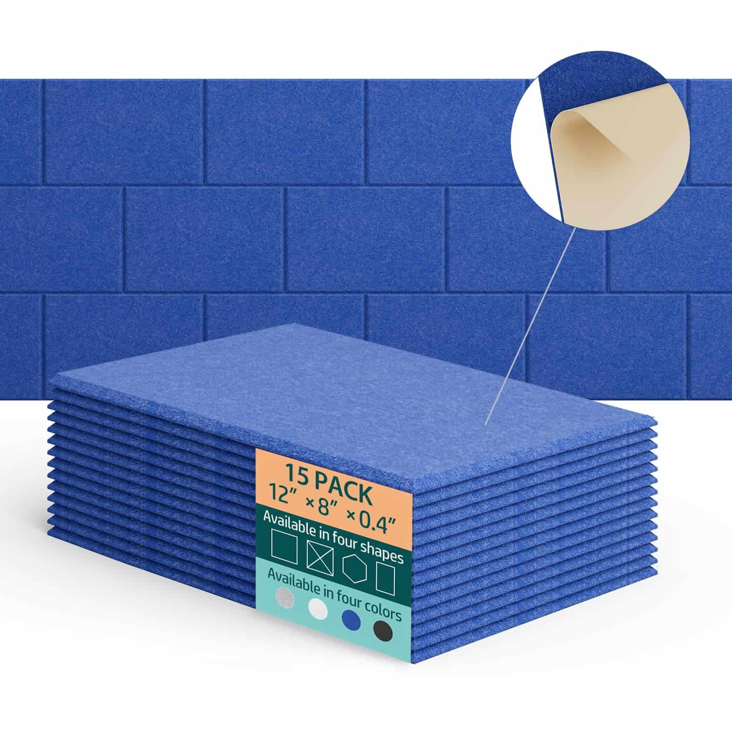 Paneles Acústicos UNECHO para Absorción de -Azul