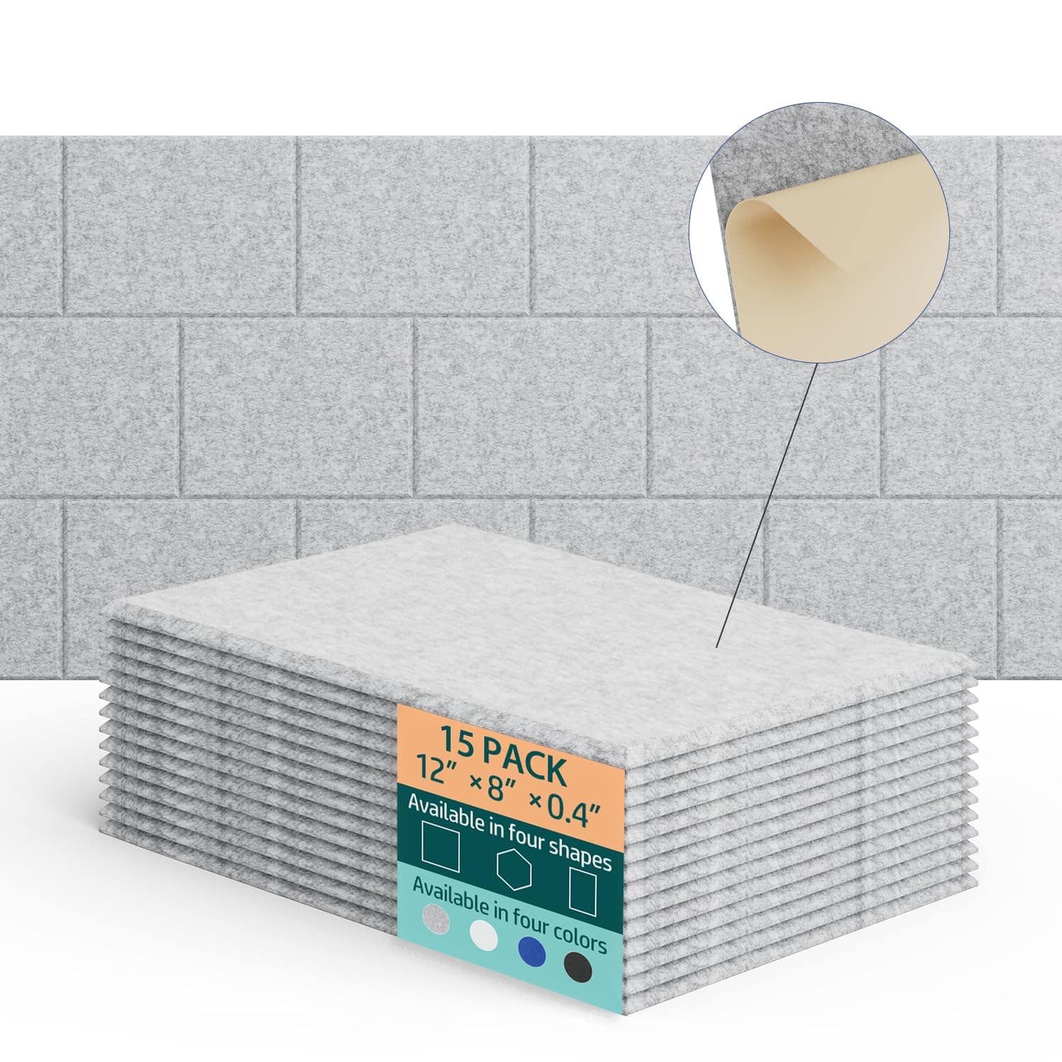 Paneles Acústicos UNECHO para Absorción de -Gris