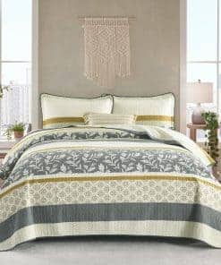 Edredón King Size a Rayas DDUOXIN - Edredón King Reversible