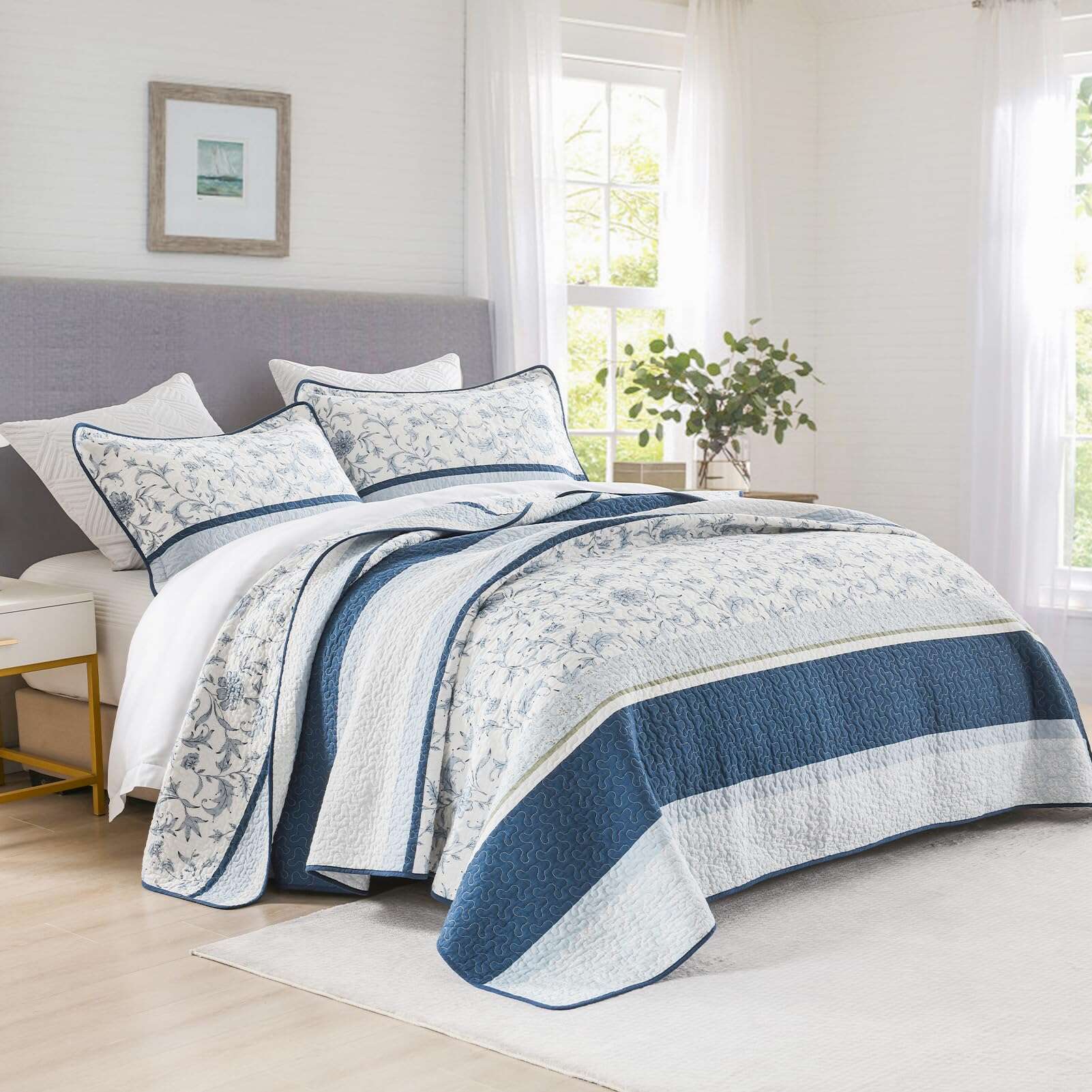 Edredones King Size a Rayas DDUOXIN - Edredón King - Imagen 3