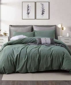 Juego de Funda de Edredón Ventidora 100% Algodón Lavado con