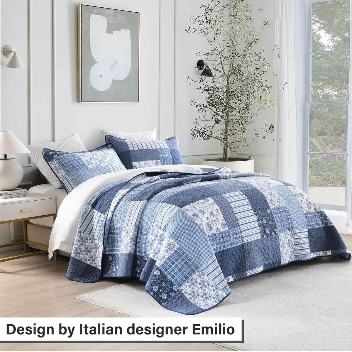 Edredón Queen Size PERHOM - Juego de edredón de algodón - Imagen 3