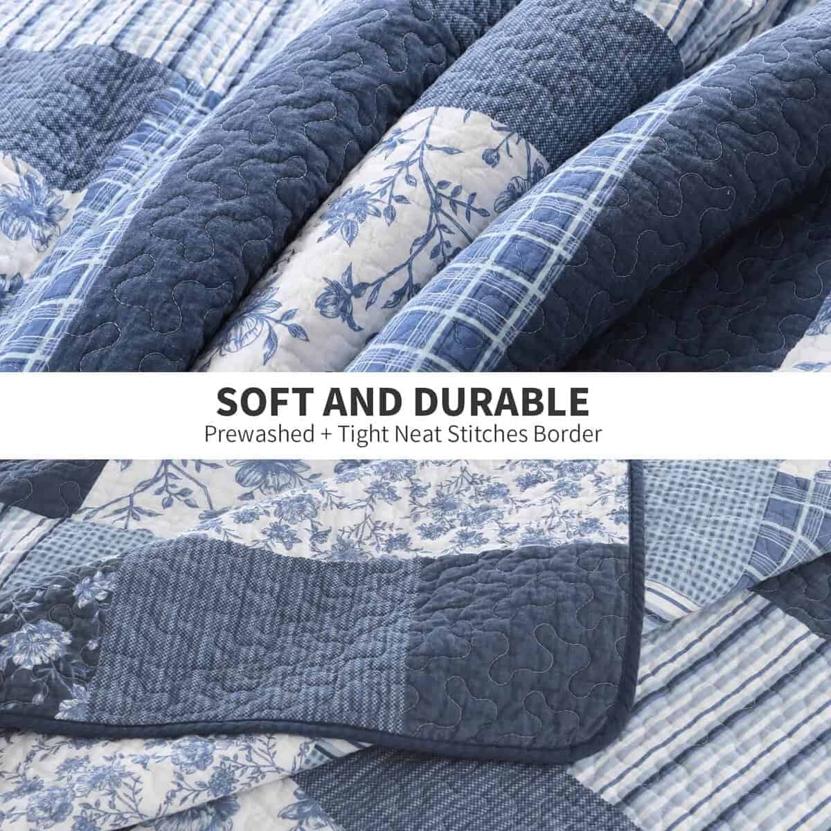 Edredón Queen Size PERHOM - Juego de edredón de algodón - Imagen 6