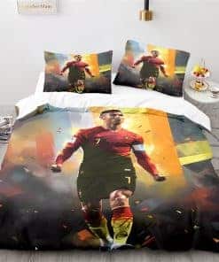 Juego de Ropa de Cama ADTEMP Soccer, Funda Nórdica con