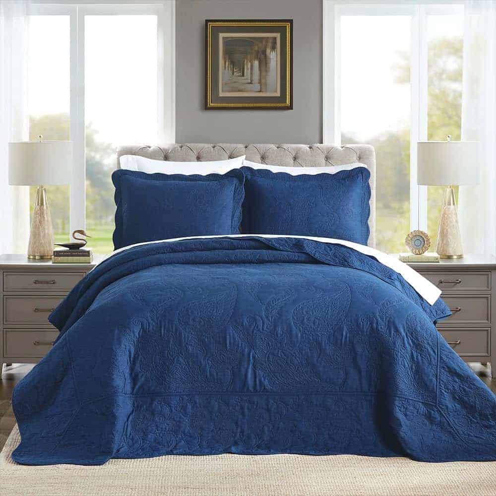 Juego de Colchas de Jacquard de Algodón Puro ENASAL para