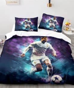 Juego de Ropa de Cama ADTEMP Soccer, Lindo Estampado de