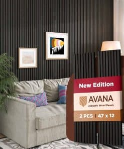 Paneles de Pared de Madera Acústicos Modernos -Roble Ahumado