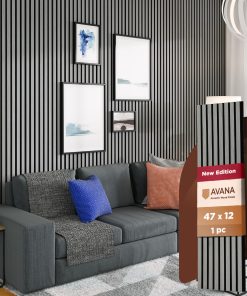 Paneles de Pared de Madera Acústica Moderna Avana - 47.2 X