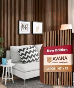 Paneles de pared acústicos Avana - 47.2 x -Rústico Nogal