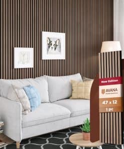 Paneles Acústicos de Madera Avana - 47.2 X -Nogal Tradiciona