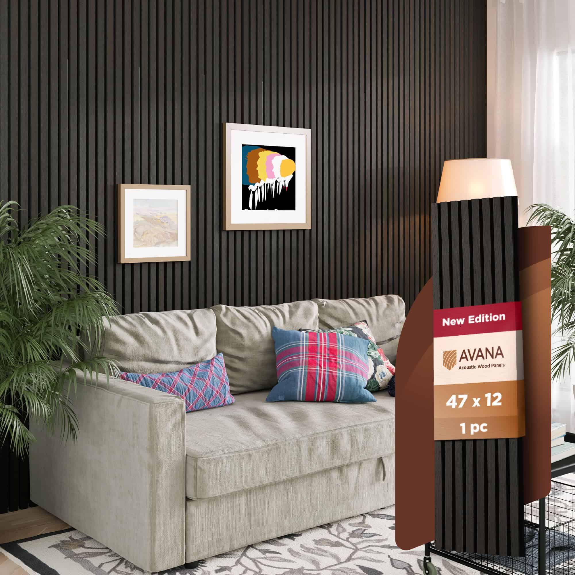 Paneles de Madera Acústicos Avana – 47.2 x 12.6 Pulgadas